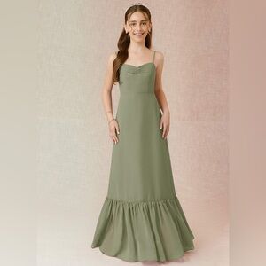 Azazie Pistachio bridesmaid dress *custom size* brand new!